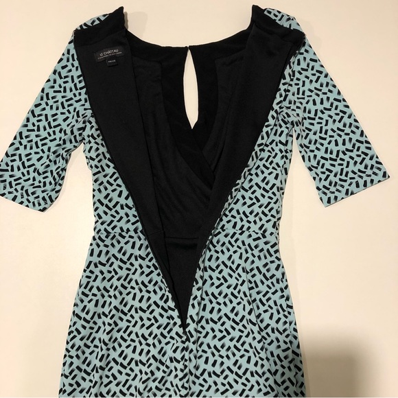 Le Château Dress Light Blue and Black Womens size XXS - Picture 6 of 8